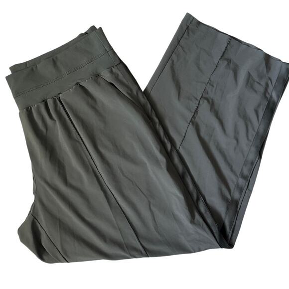 Athleta Plus Nolita Wide Leg City Pants Mountain Olive Size 20 - Picture 9 of 10